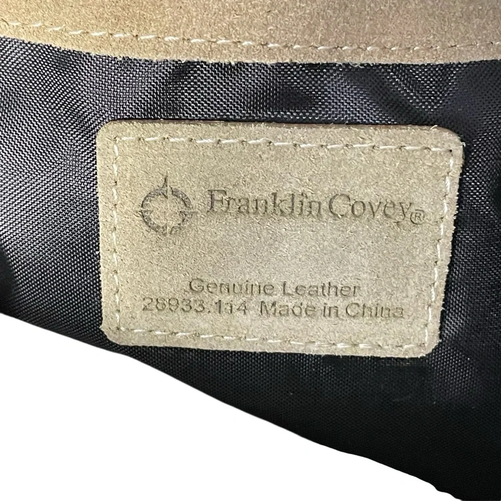Franklin Covey Women’s Red Suede Leather Hobo Shoulder Bag